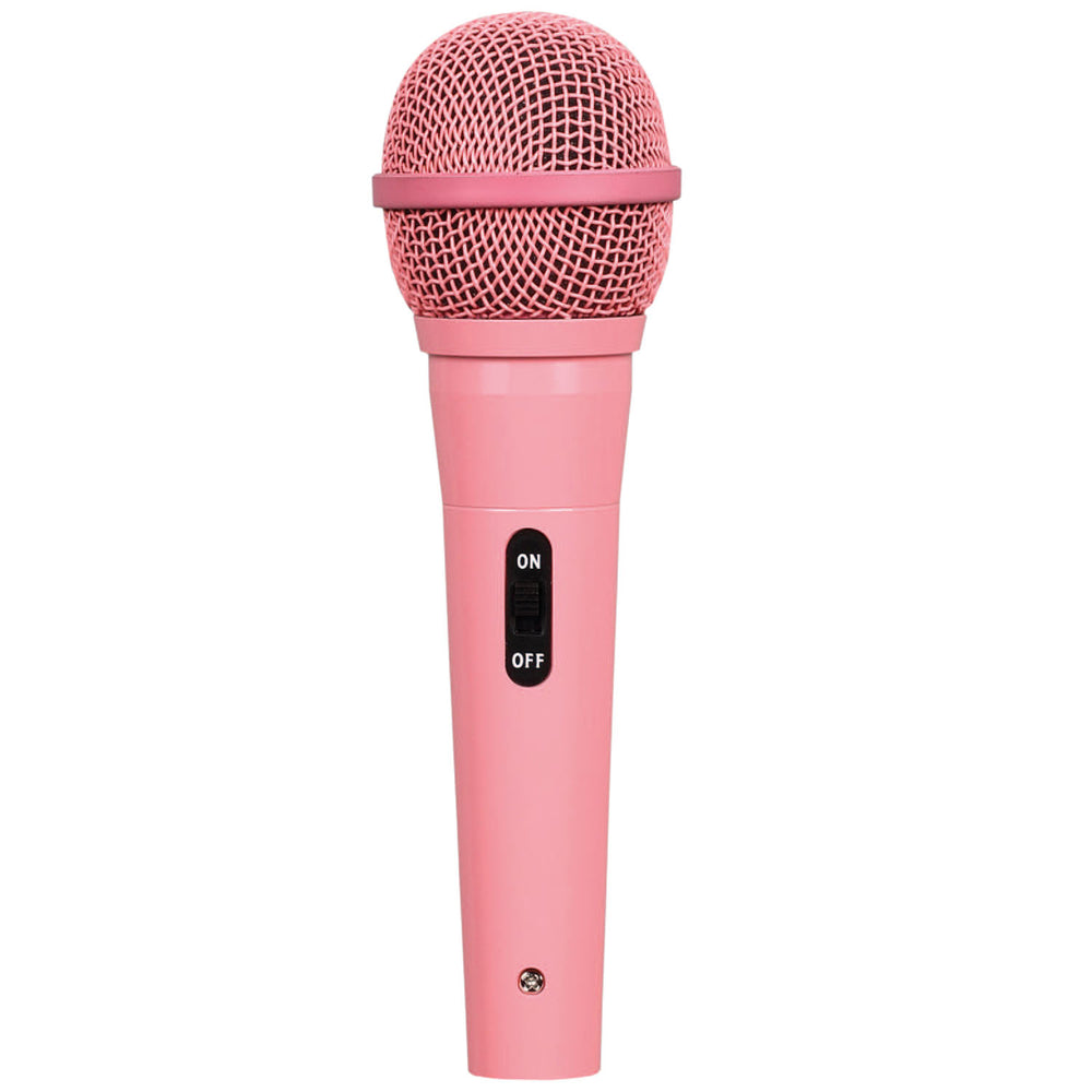 Soundlab Dynamic Vocal Microphone With Lead in Pink