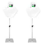 2 x Equinox Helix Evo XP White 150w Barrel Effect Light with Stands