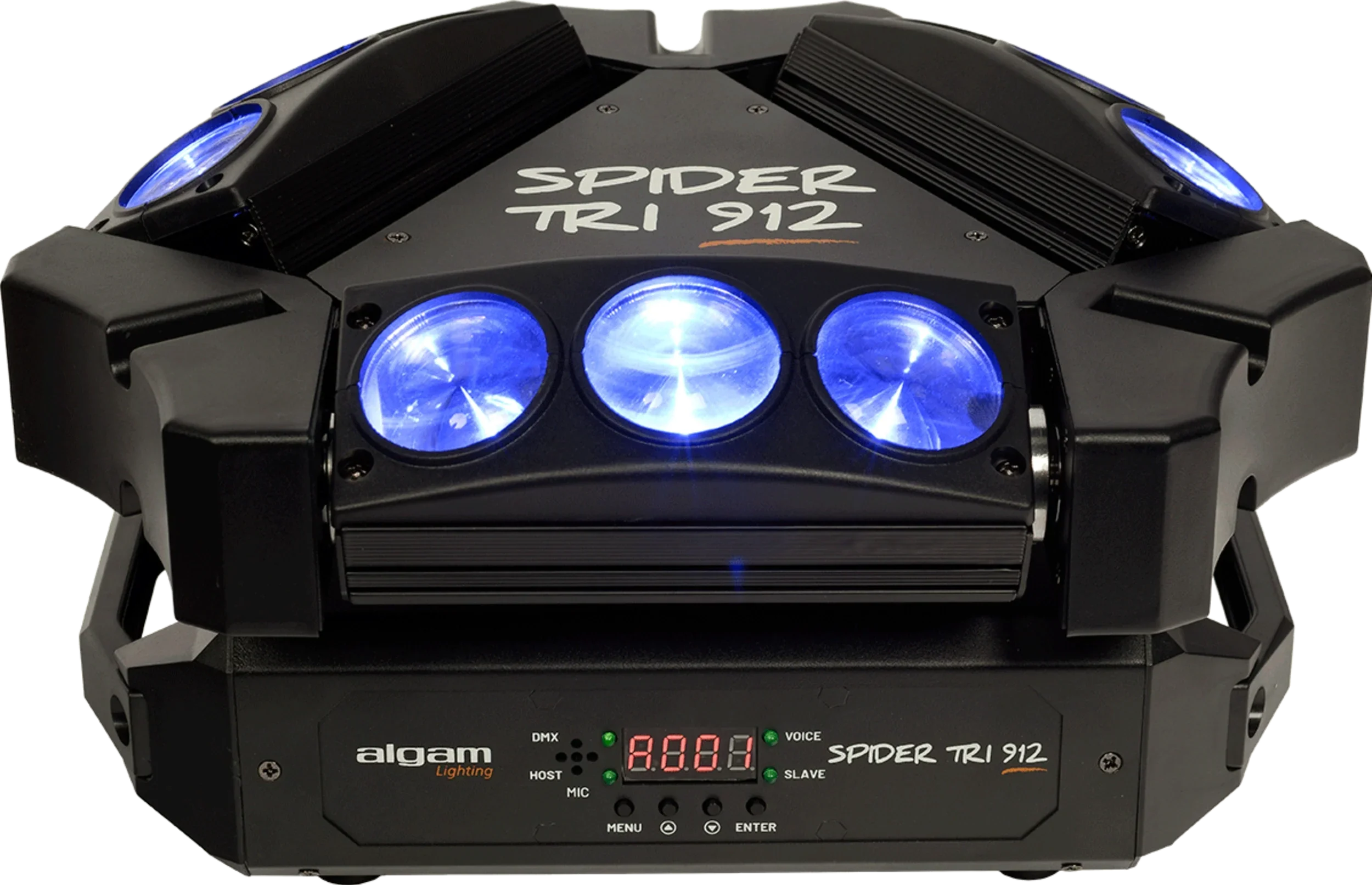 Algam Lighting SPIDER-TRI-912 9x12W Beam Motorised Mini-Bars Effect Light