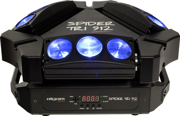 Algam Lighting SPIDER-TRI-912 9x12W Beam Motorised Mini-Bars Effect Light