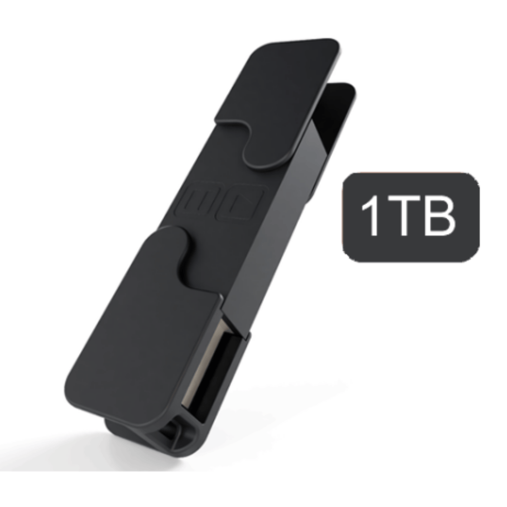 DJ Tech Tools Chroma USB Drive MK2 1TB in Void Black with USB-A and USB-C connectors