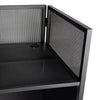Equinox Combi Booth XL foldable DJ booth with steel shelf and lycra panels