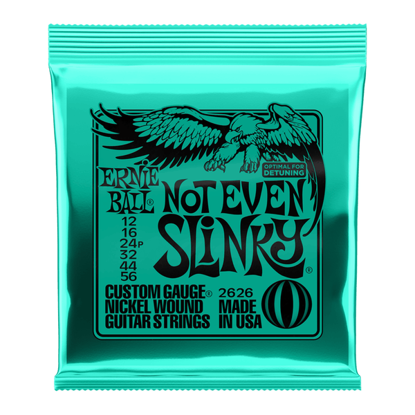 Ernie Ball Electric Guitar Strings 12-56 Not Even Slinky 2626 - High-quality nickel wound strings for electric guitars. SKU: P02626