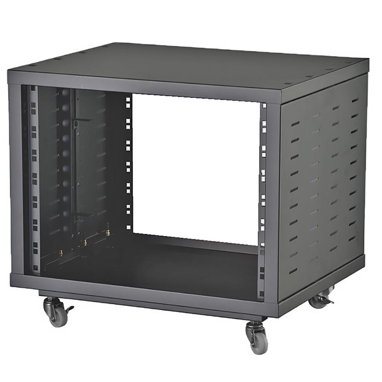 Pulse 8U 19" Universal Open Rack Cabinet with Wheels