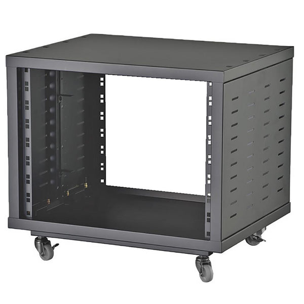 Pulse 8U 19" Universal Open Rack Cabinet with Wheels