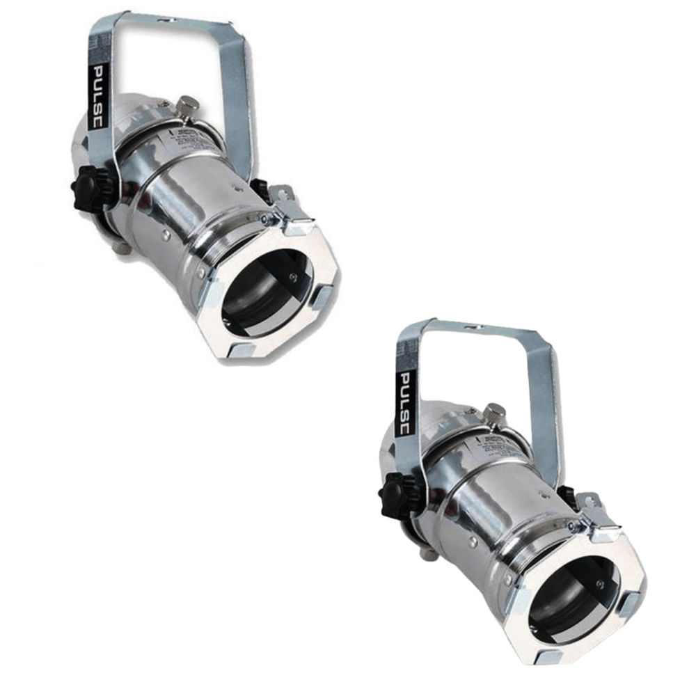 2 x Pulse Par 16 Chrome Birdie Par Can