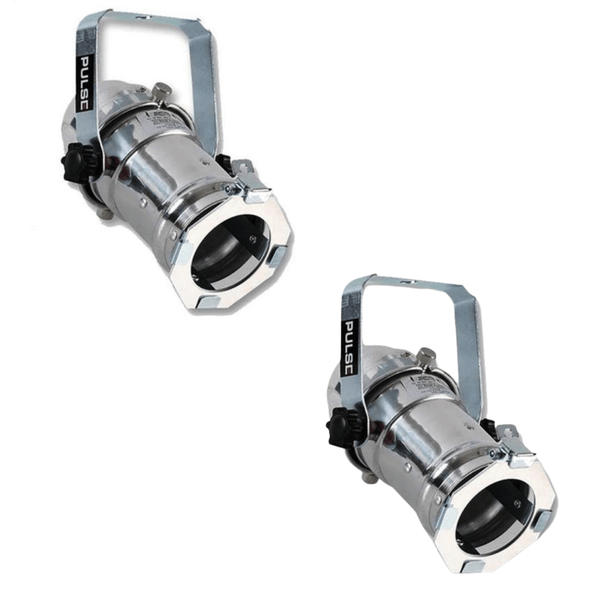 2 x Pulse Par 16 Chrome Birdie Par Can