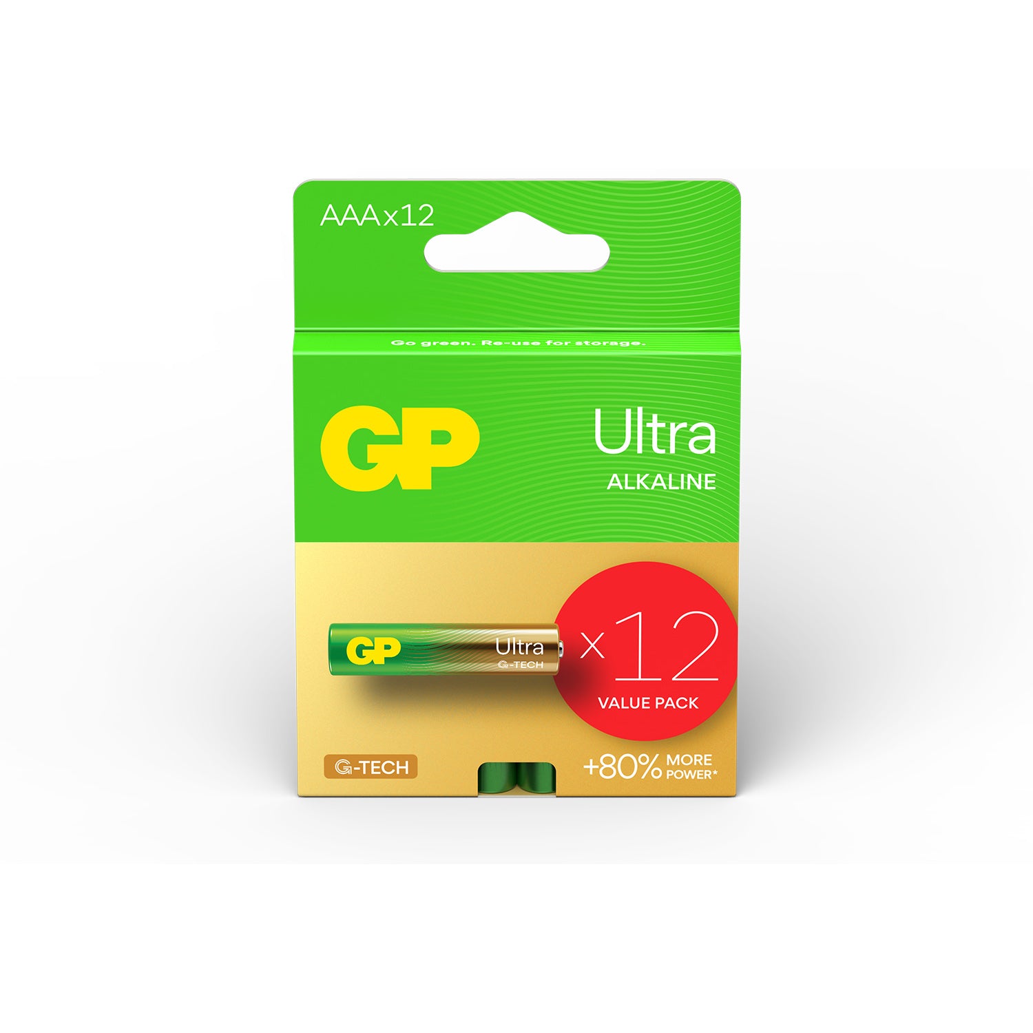 GP Ultra GP Ultra Alkaline AAA Batteries (12 pack)