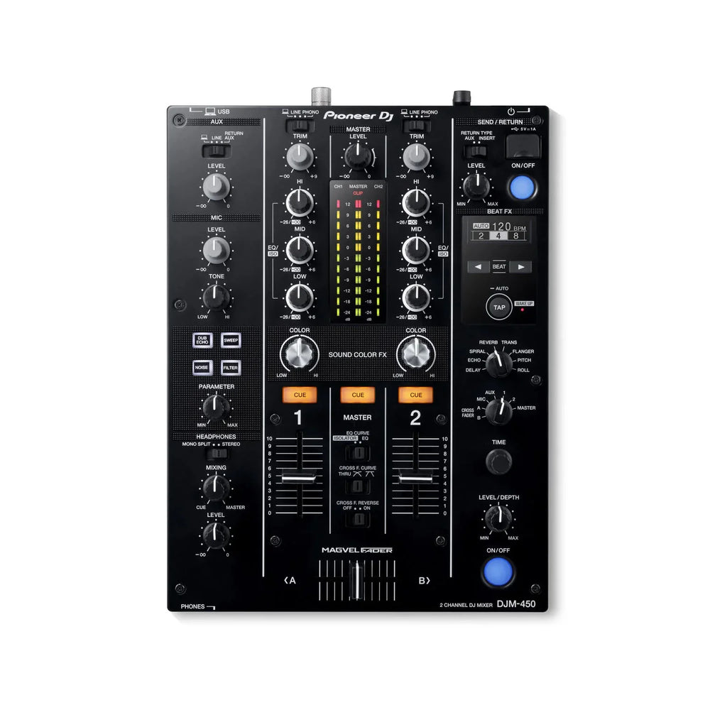 Pioneer DJ DJM-450K 2Ch DJ Mixer with USB and On-Board Effects