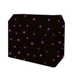 Ultimax DJ Booth Pro with RGB star cloth lighting for professional DJs