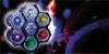 FXLab 6 Way Multi - Coloured LED Disco Effect Light