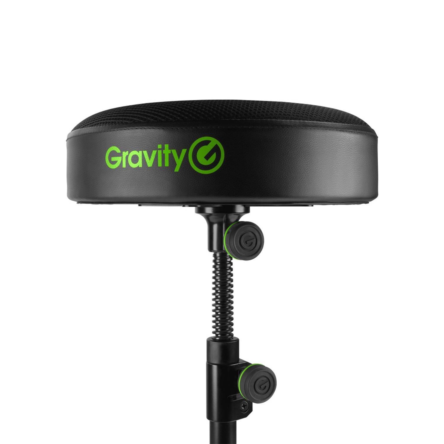 Gravity FD SEAT 1 Round Foldable Adjustable Musicians Stool - DY Pro Audio