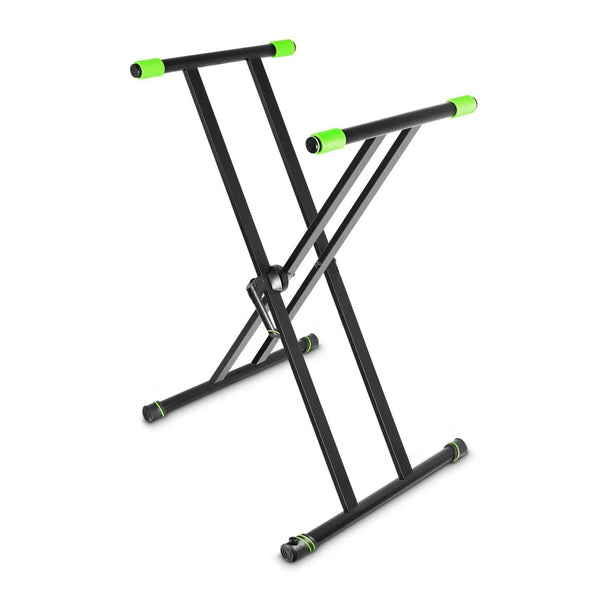 Gravity KSX 2 Keyboard Stand X-Form, Double, Black - DY Pro Audio