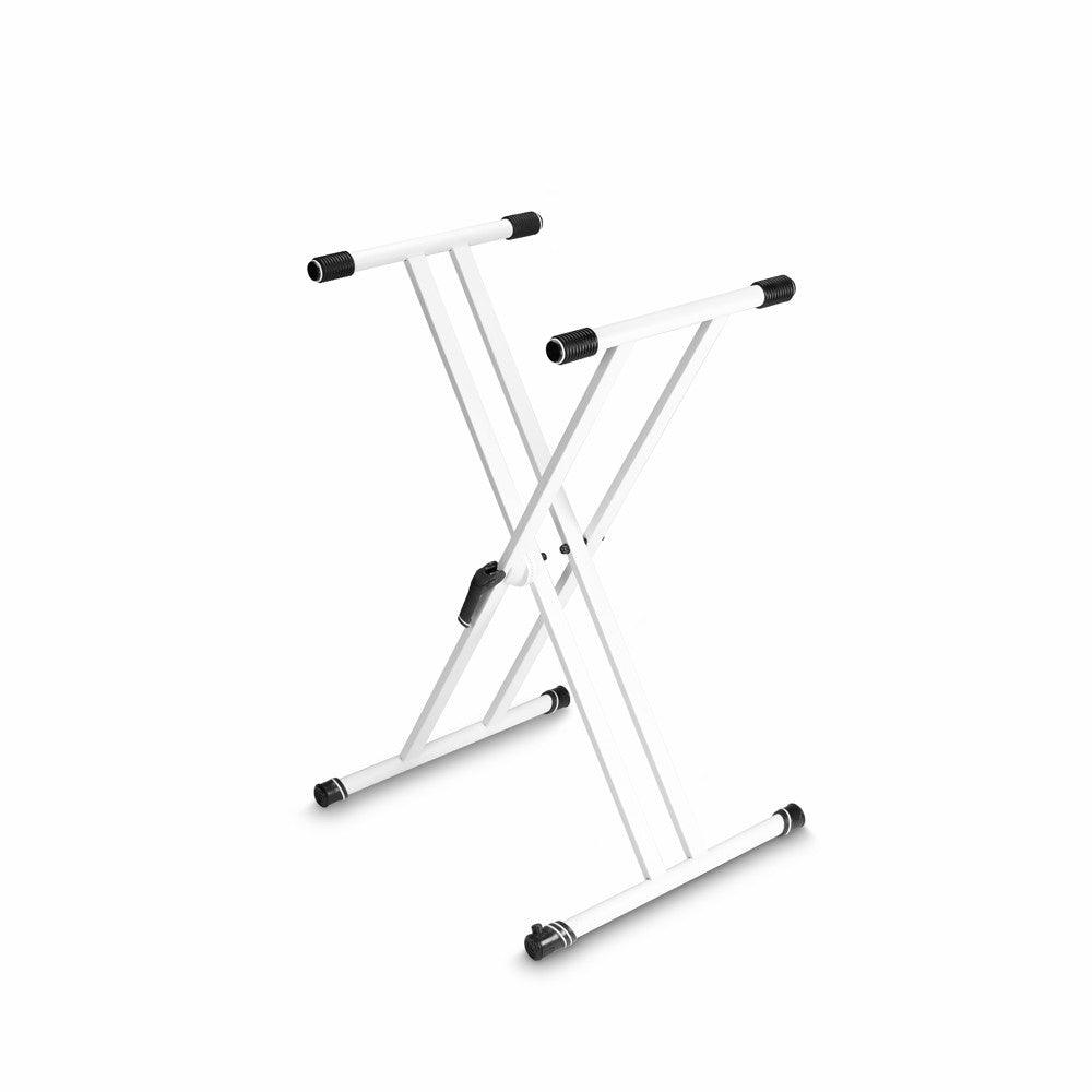 Gravity KSX 2 W Keyboard Stand X-Form, Double, White - DY Pro Audio
