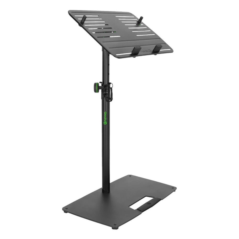 Gravity LTS T 02 B Universal Laptop Stand with Adjustable Holding Pins and Steel Base