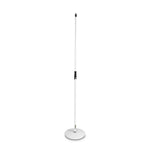 Gravity MS 23 W Microphone Stand with Round Base, White - DY Pro Audio