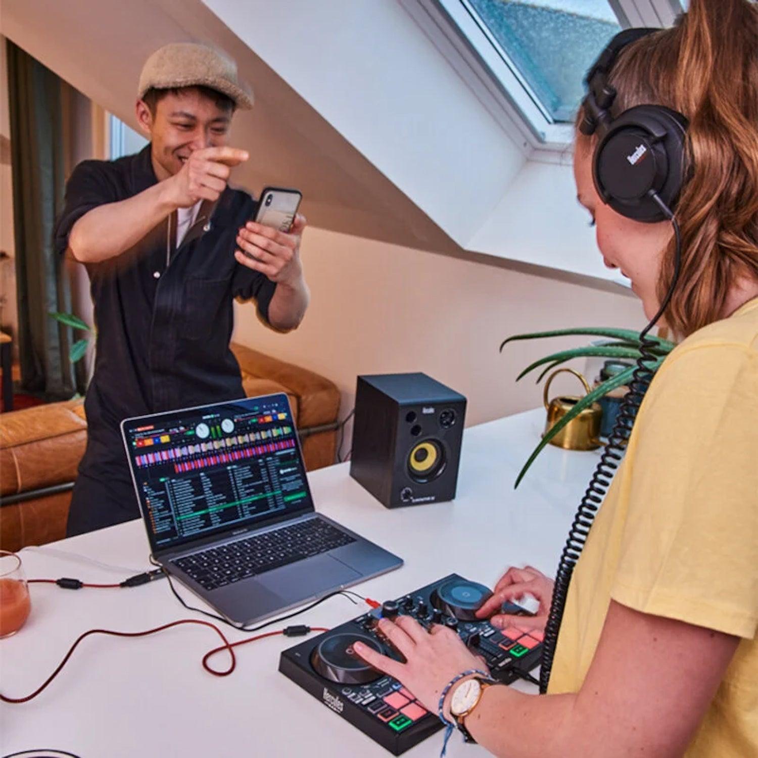 Hercules DJ Learning Kit MK2 With Inpulse 200, Monitors & Headphones - DY Pro Audio