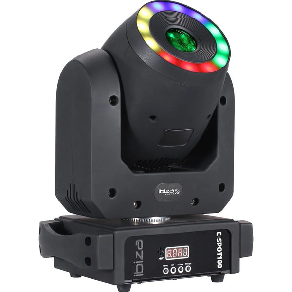 Ibiza E - SPOT100 100W LED Spot Moving Head with RGB Ring