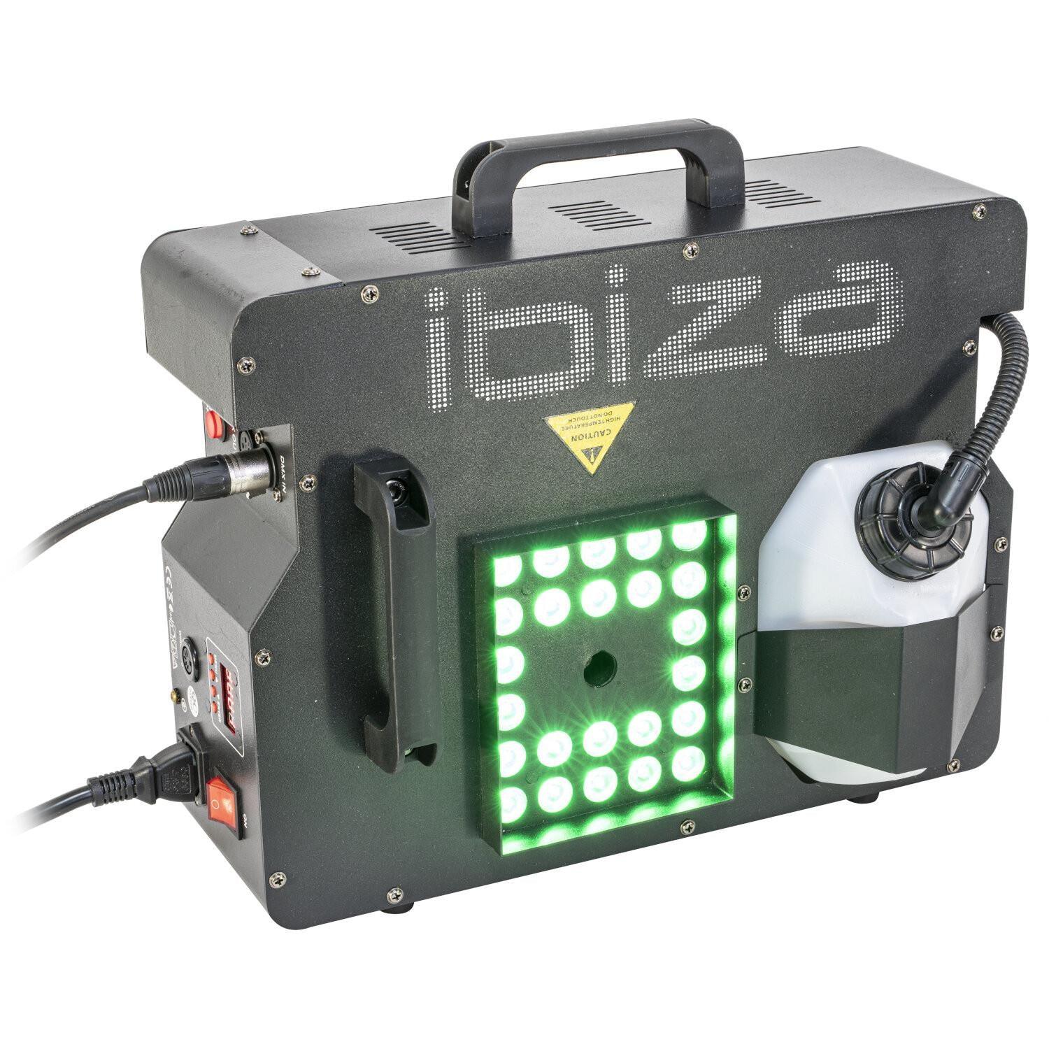 Ibiza ERUPTION-1500 1500w DMX Fog Machine with RGB LEDs - DY Pro Audio