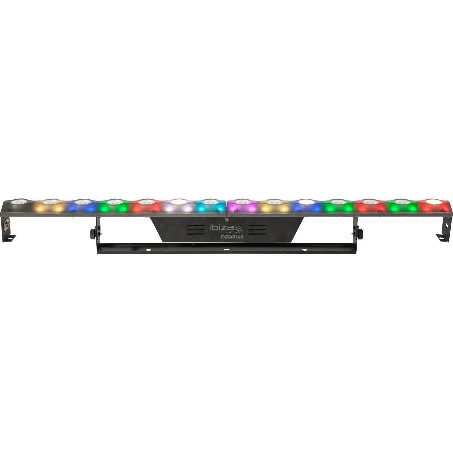 ibiza FXBAR140 Warm White Blinder Matrix Animation Bar with RGB Background - DY Pro Audio