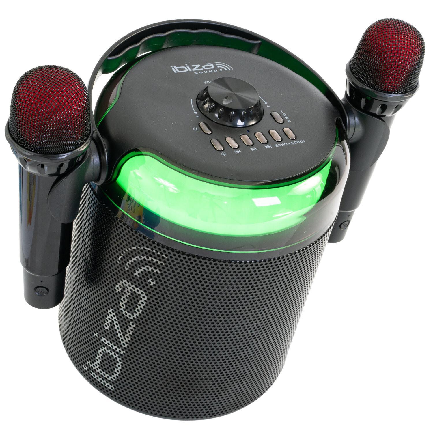 Ibiza KARAHOME-BK Stand-Alone Bluetooth Karaoke Speaker - DY Pro Audio