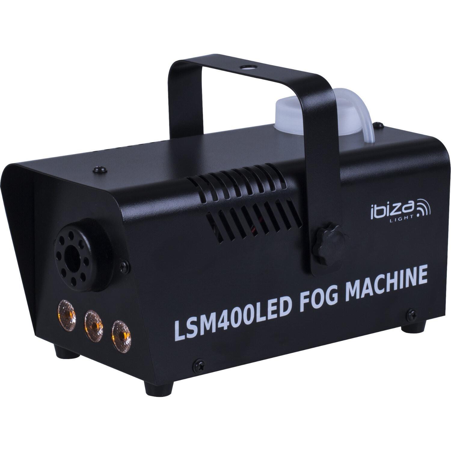 Ibiza LSM400LED-BK 400w Mini Fog Machine with Amber LEDs - DY Pro Audio