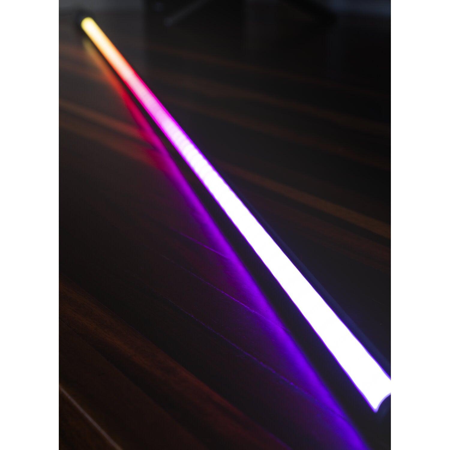 Ibiza Magic Colour Stick Black 1.8m RGB Light Tube with Stand - DY Pro Audio