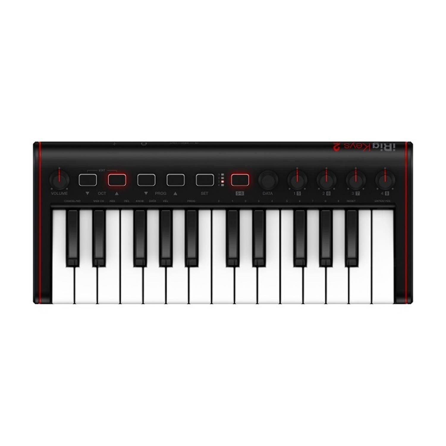 IK Multimedia iRig Keys 2 Mini Midi Controller Keyboard - DY Pro Audio