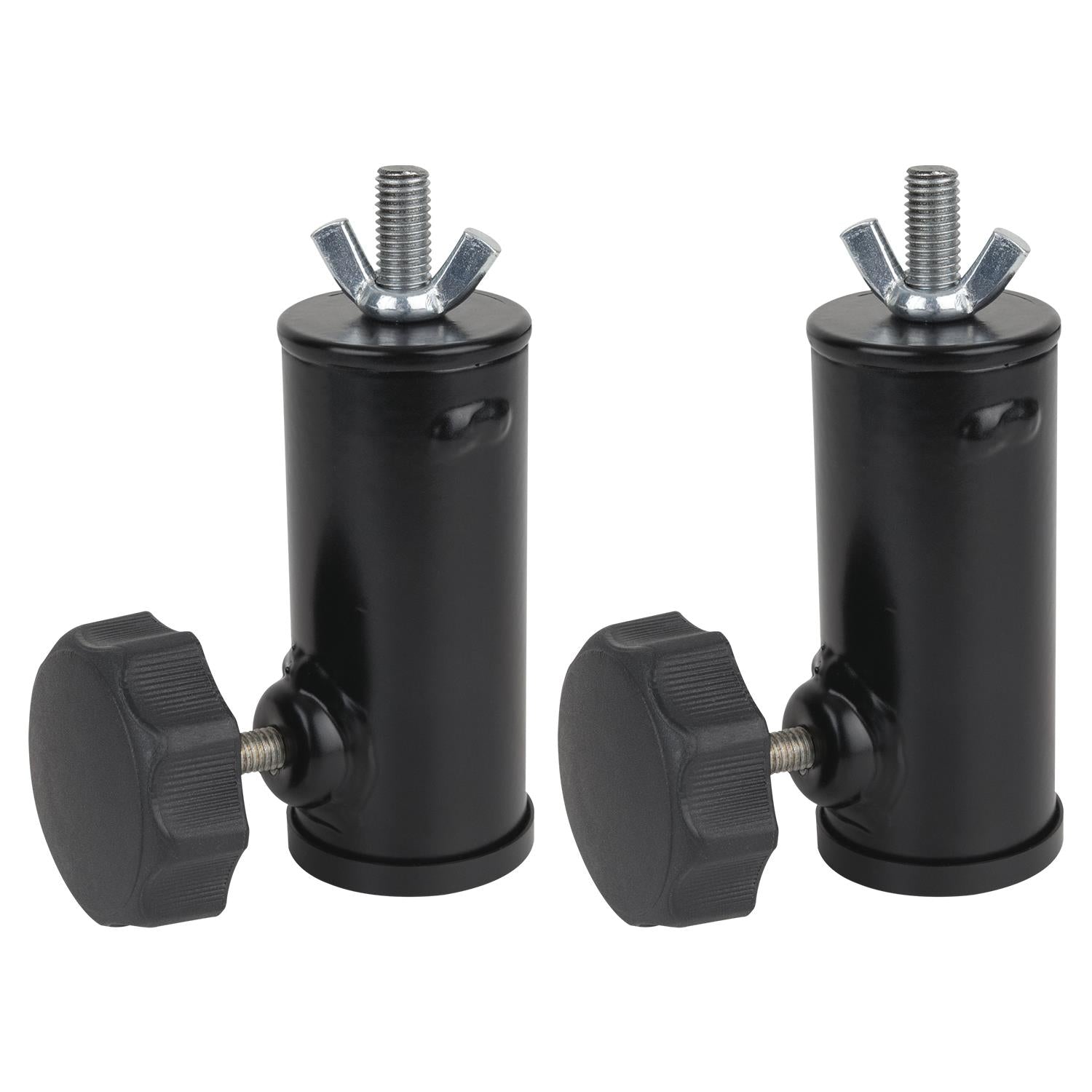 2 x Showgear M10 Lighting Stand Top Hat Adapter