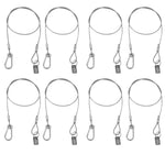 8 x Equinox 75cm PVC Coated Safety Wire