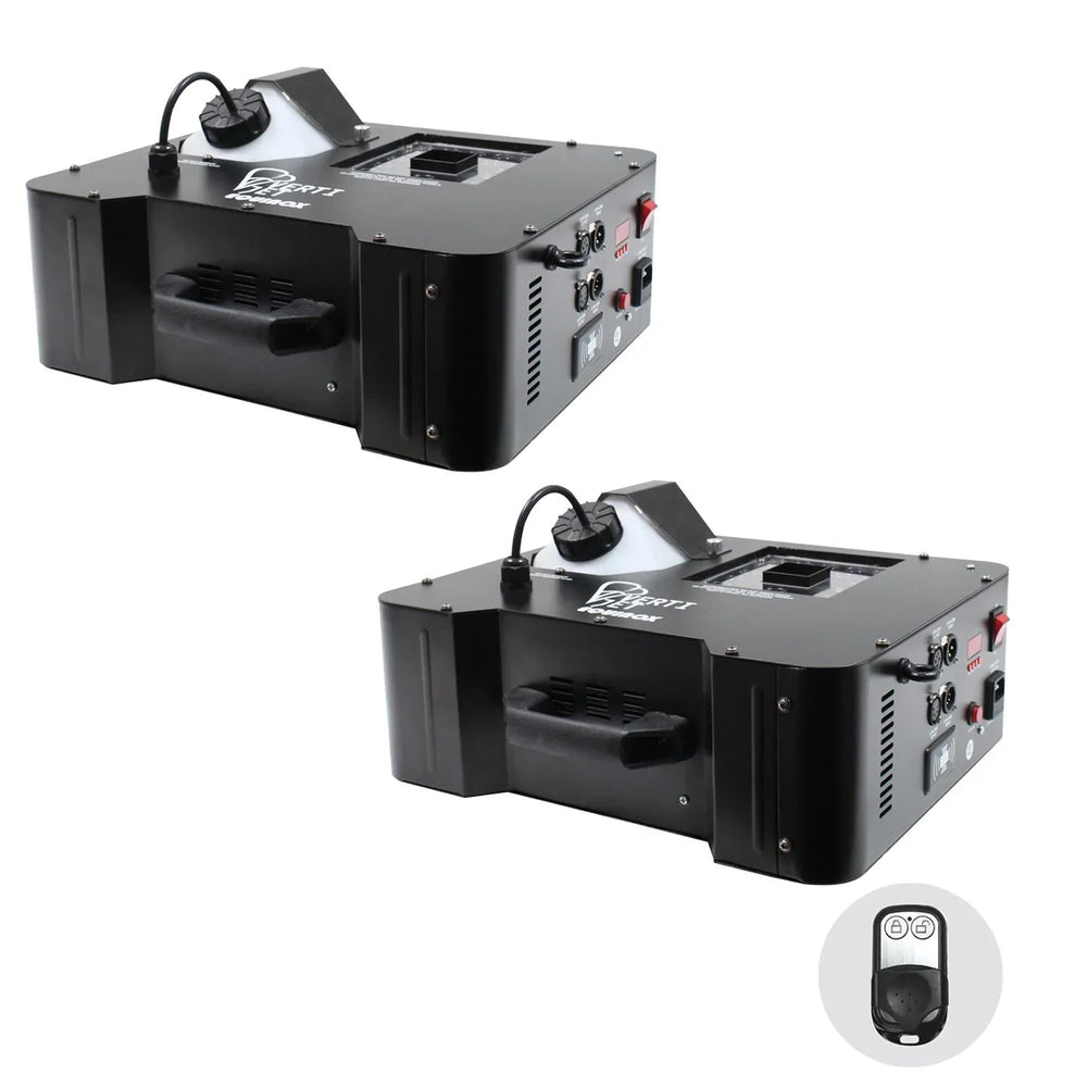 2 x Equinox Verti Jet RGB Jet Fog Machine
