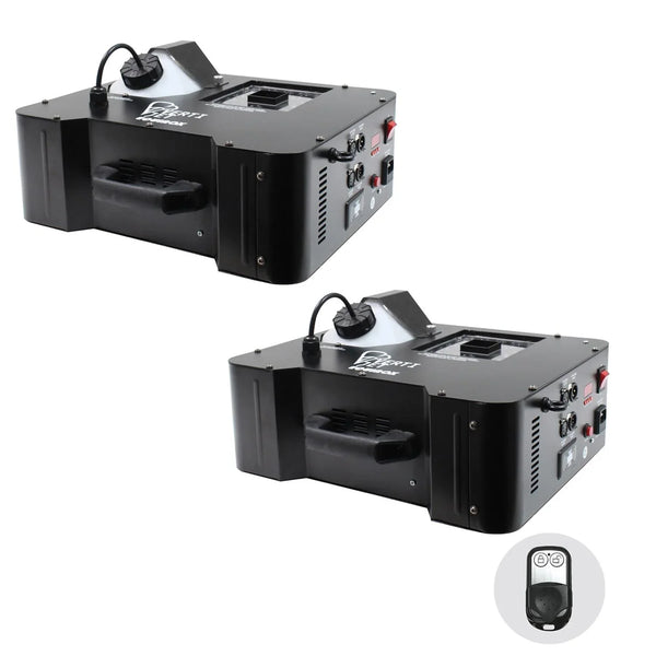 2 x Equinox Verti Jet RGB Jet Fog Machine