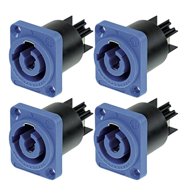 4 x Neutrik NAC3MPXXA Powercon Chassis Connector