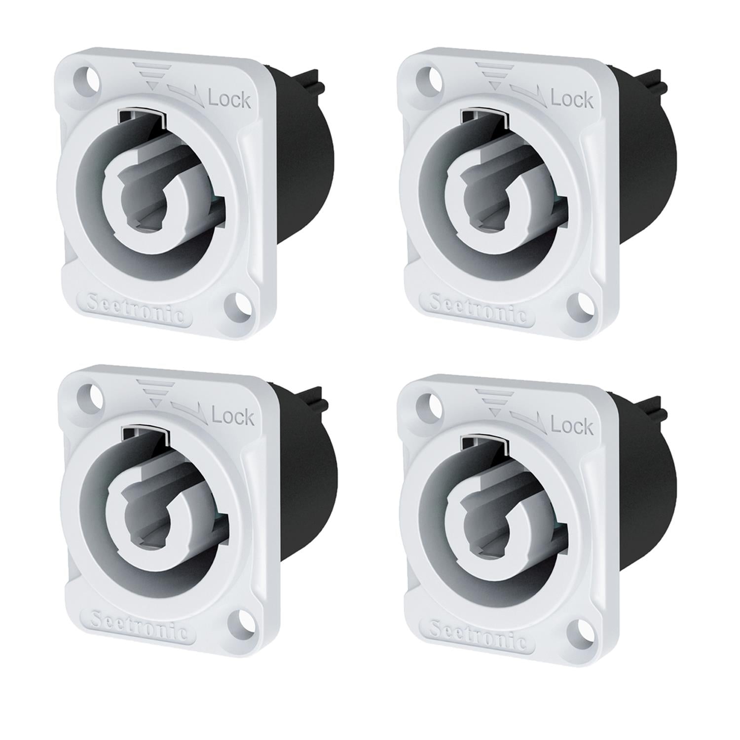 4 x Seetronic SAC3MPB Grey Powerwist Chassis Connector