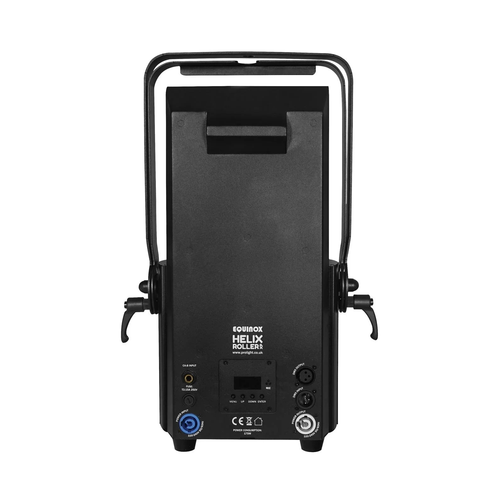 2 x Equinox Helix Roller XP 150W Barrel With DMX Cable and Carry Bags