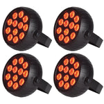 4 x QTX BATPAR-18 Rechargeable Mini LED PAR Can Light
