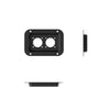 Penn Elcom Medium Black Dish Punched for 2 x Square G - Series Speakon Connectors