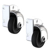 2 x Penn Elcom 75mm Heavy Duty Zinc Outrigger Corner Castor with Black Wheel