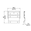 Penn Elcom P1993Z Large Zinc Strut Hinge 88.2 x 82mm