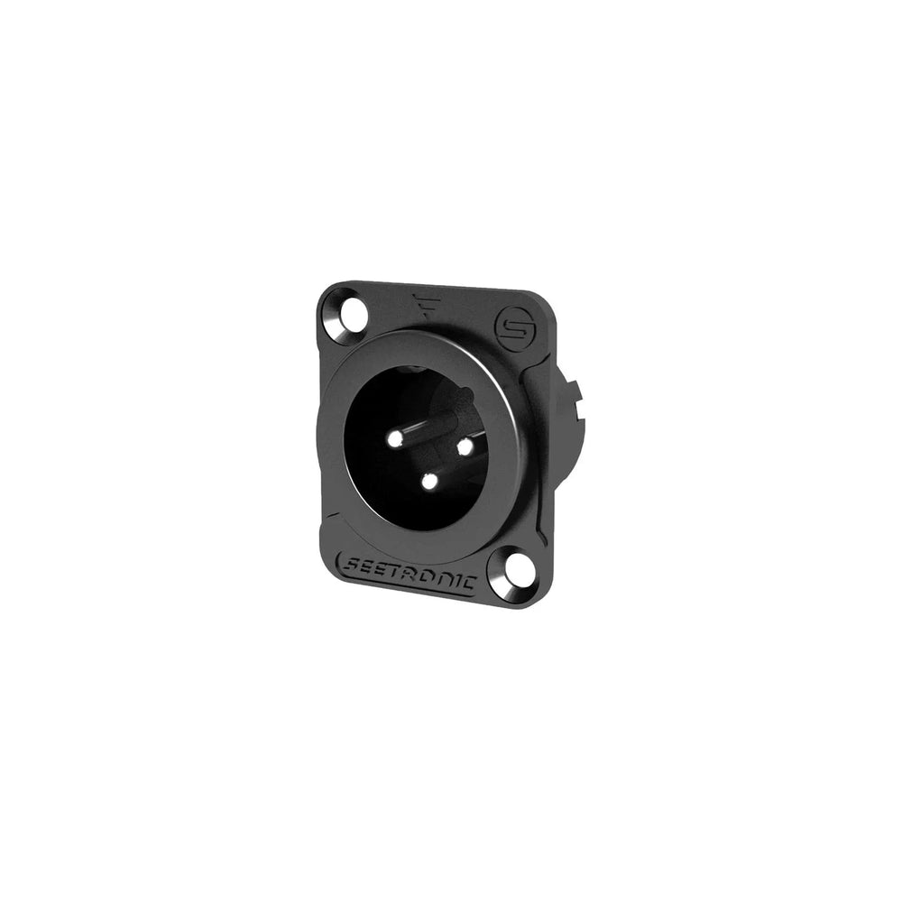 Seetronic MJ3F2C-B XLR Male 3-Pin Chassis Mount