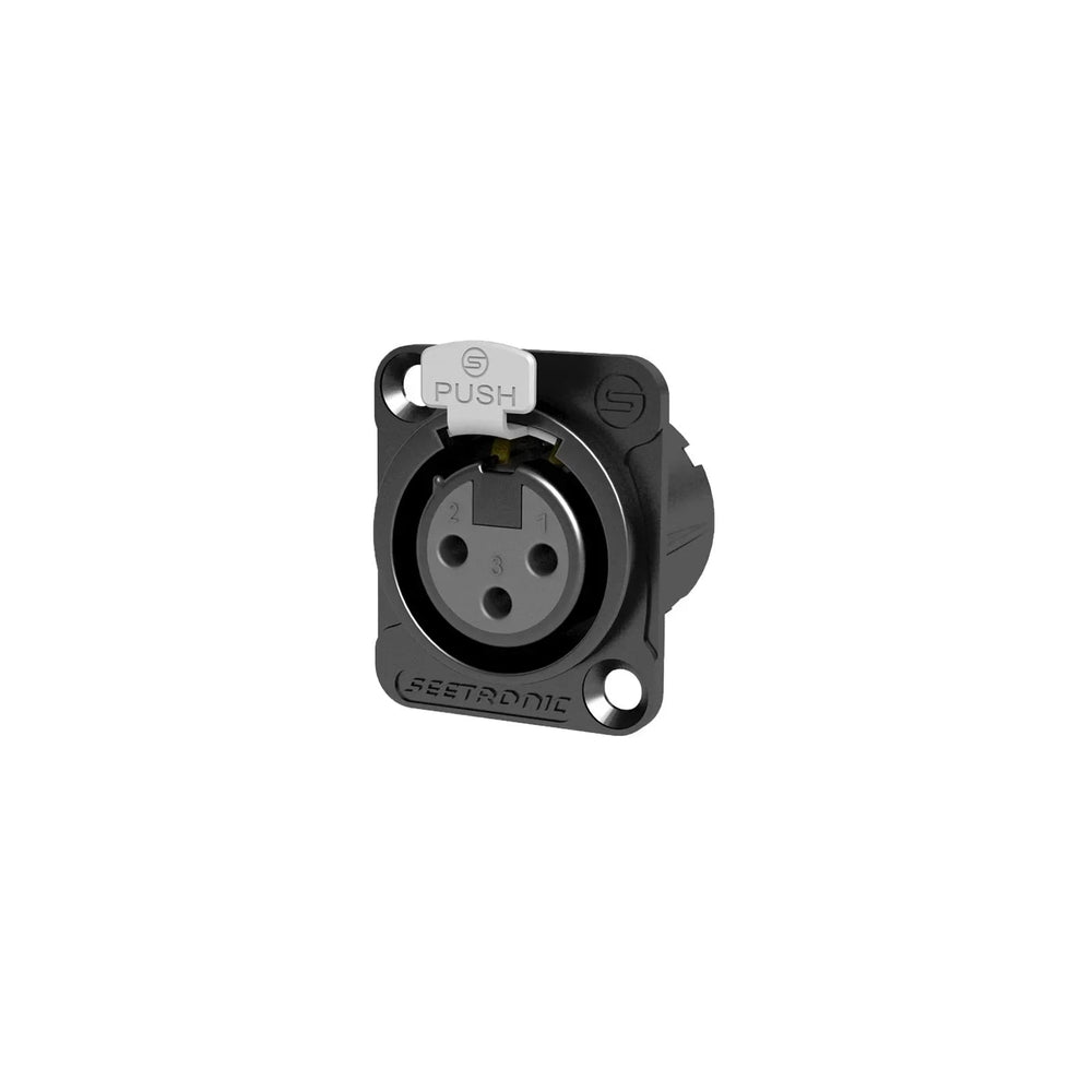 Seetronic MK3F2C-B XLR Female 3-Pin Chassis Mount
