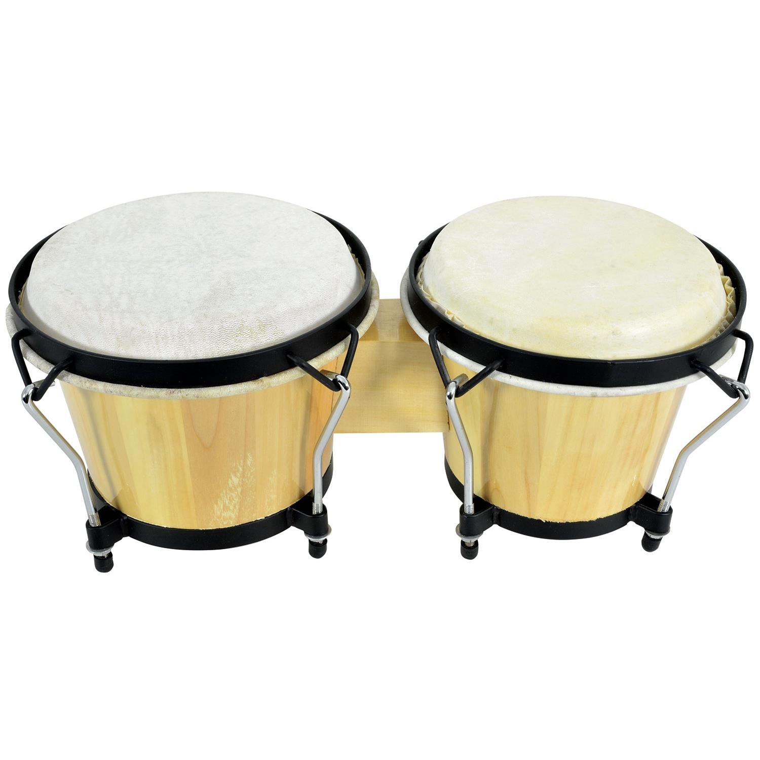 Chord Bongos Natural 6.5" + 7.5" with Carry Bag