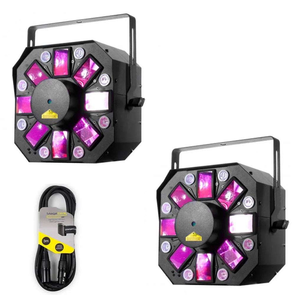 2 x ADJ Stinger II LED Lighting Effect With DMX Cable