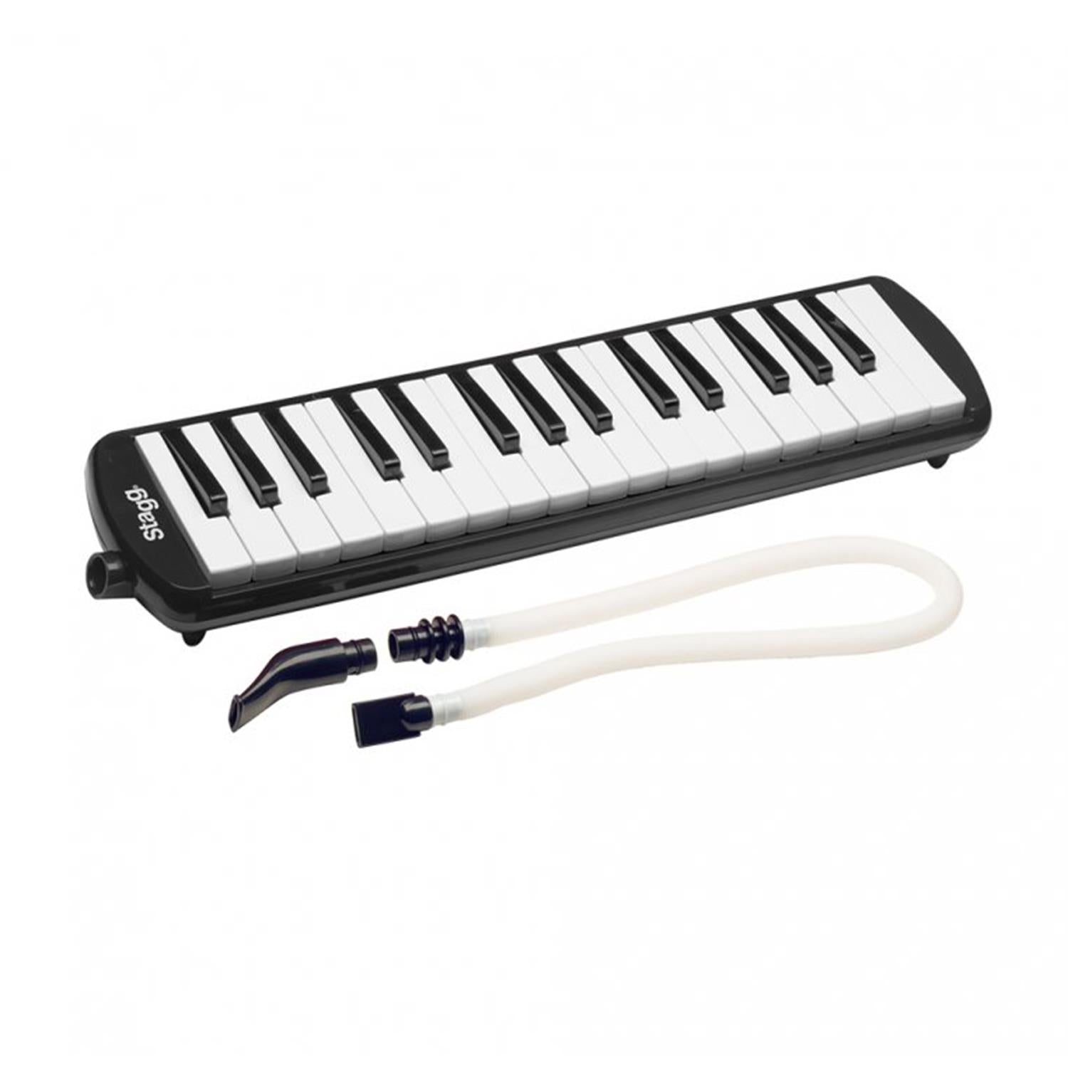 Stagg MELOSTA32 BK Black plastic melodica with 32 keys and black bag