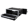 Pulse ABS - 4UTR 3U 19" Rack ABS Flight Case Trolley with Wheels