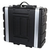 Pulse ABS - 4UTR 3U 19" Rack ABS Flight Case Trolley with Wheels