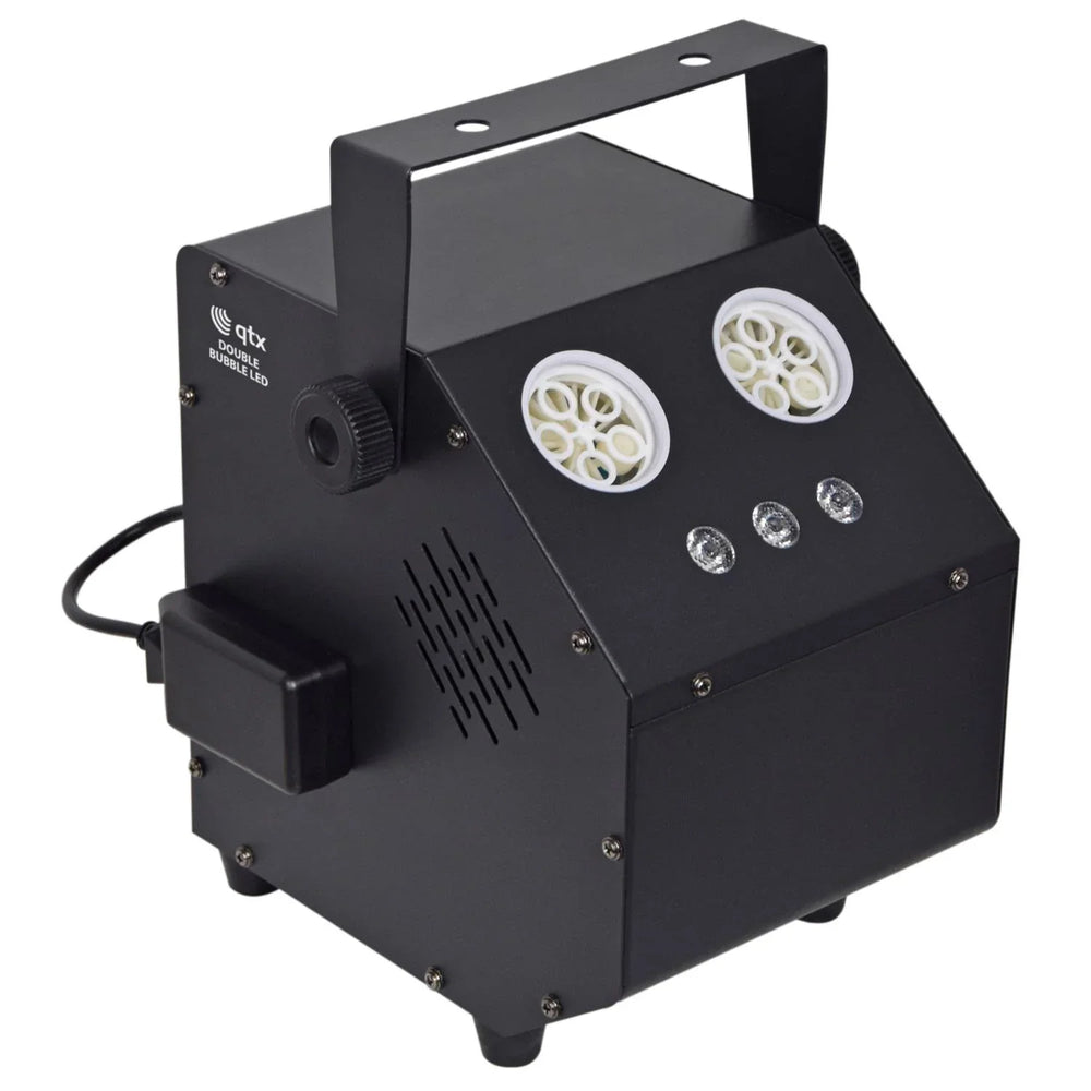 QTX Double Bubble LED High Output Bubble Machine with LEDs