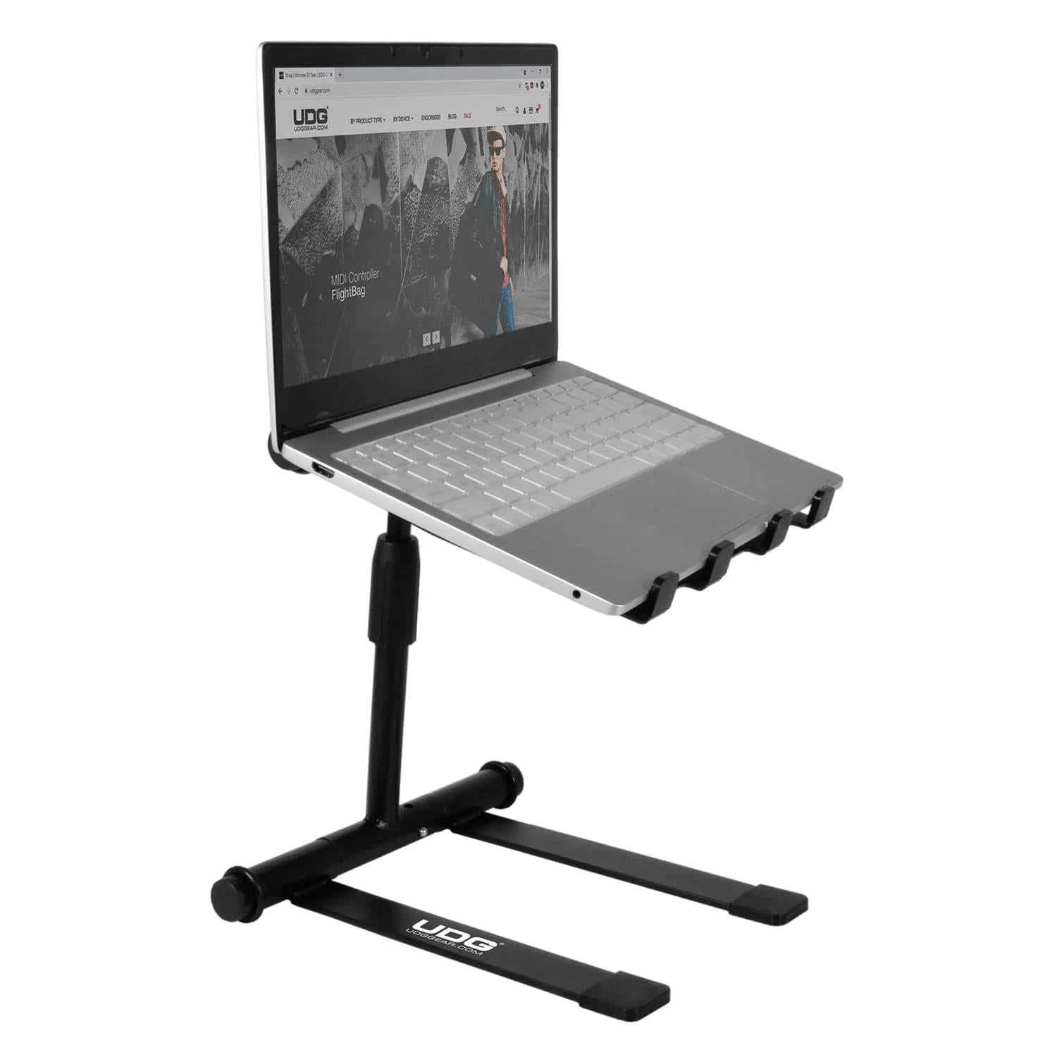 UDG Ultimate Height Black Adjustable Laptop Stand