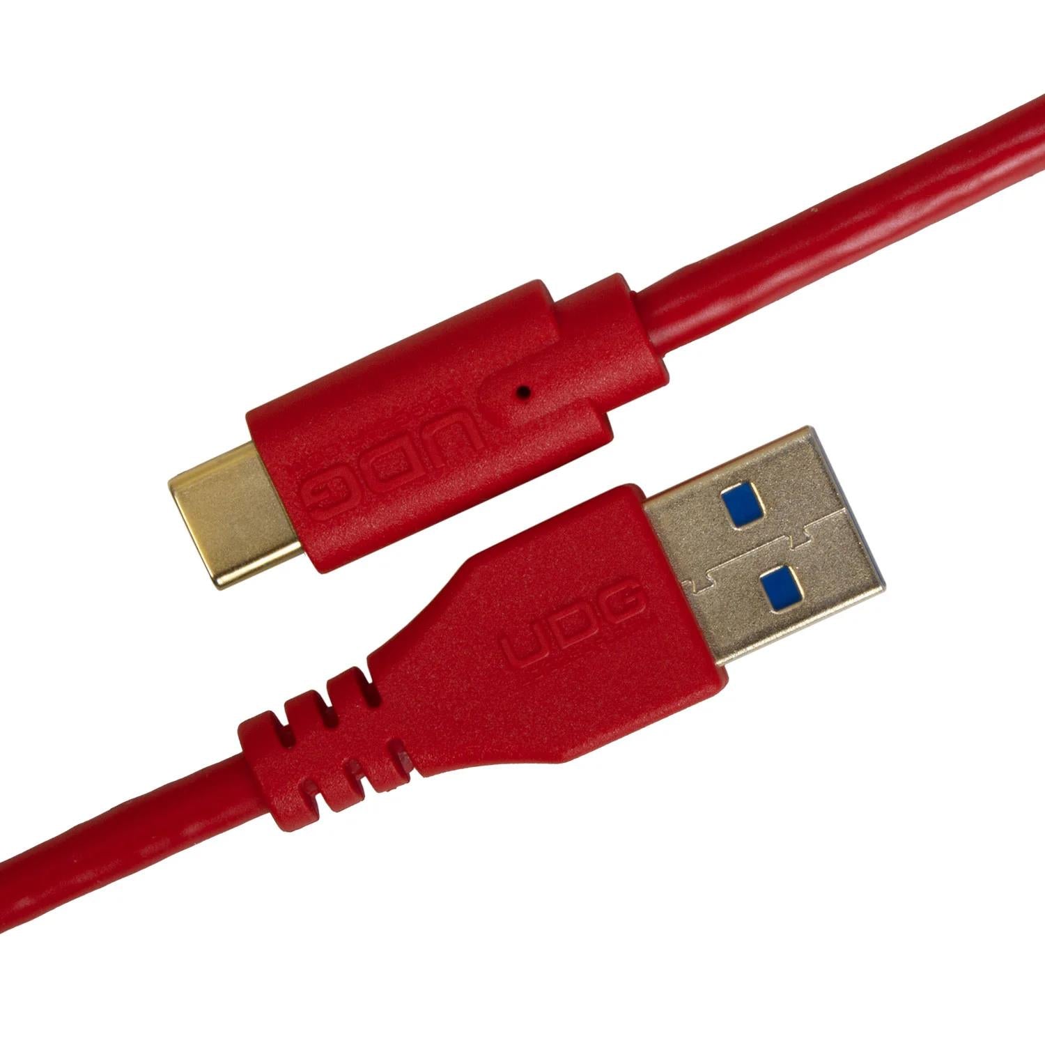 UDG Ultimate Cable USB 3.0 Type C-A Straight 1.5m (Red)