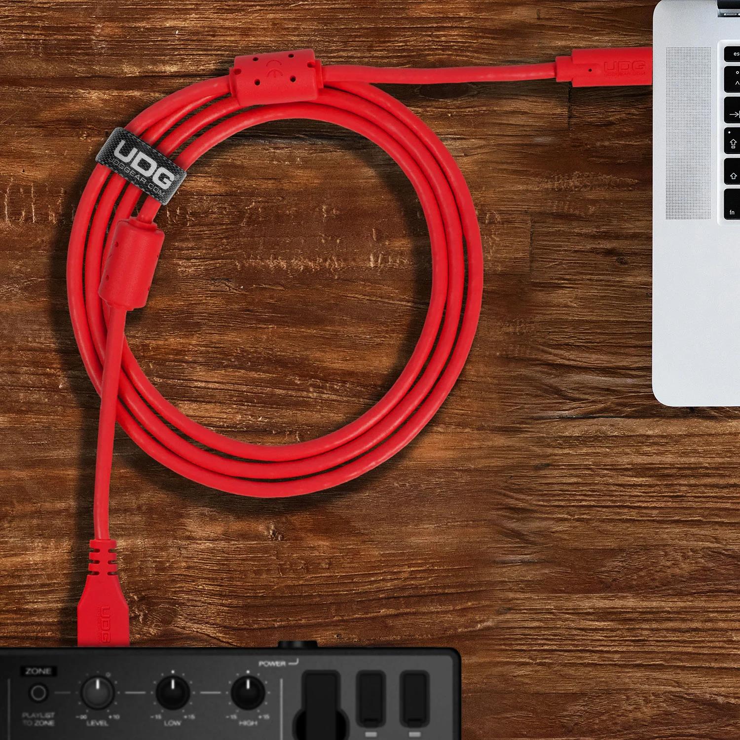 UDG Ultimate Cable USB 3.0 Type C-A Straight 1.5m (Red)